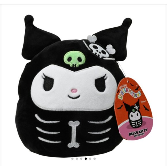 New! Halloween Kuromi Squishmallows Plush 6.5in - Picture 1 of 3